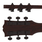 Hipshot Grip-Lock Closed Gear Guitar Tuner Upgrade Kit for 3+3 Headstocks (10mm Post Holes) - Ploutone