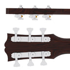 Hipshot Grip-Lock Open Gear Guitar Tuner Upgrade Kit for 3+3 Headstocks (10mm Post Holes) - Ploutone
