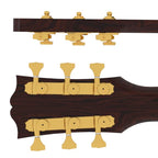 Hipshot Grip-Lock Open Gear Guitar Tuner Upgrade Kit for 3+3 Headstocks (10mm Post Holes) - Ploutone