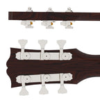 Hipshot Grip-Lock Open Gear Guitar Tuner Upgrade Kit for 3+3 Headstocks (10mm Post Holes) - Ploutone