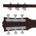 Hipshot Grip-Lock Open Gear Guitar Tuner Upgrade Kit for 3+3 Headstocks (10mm Post Holes) - Ploutone