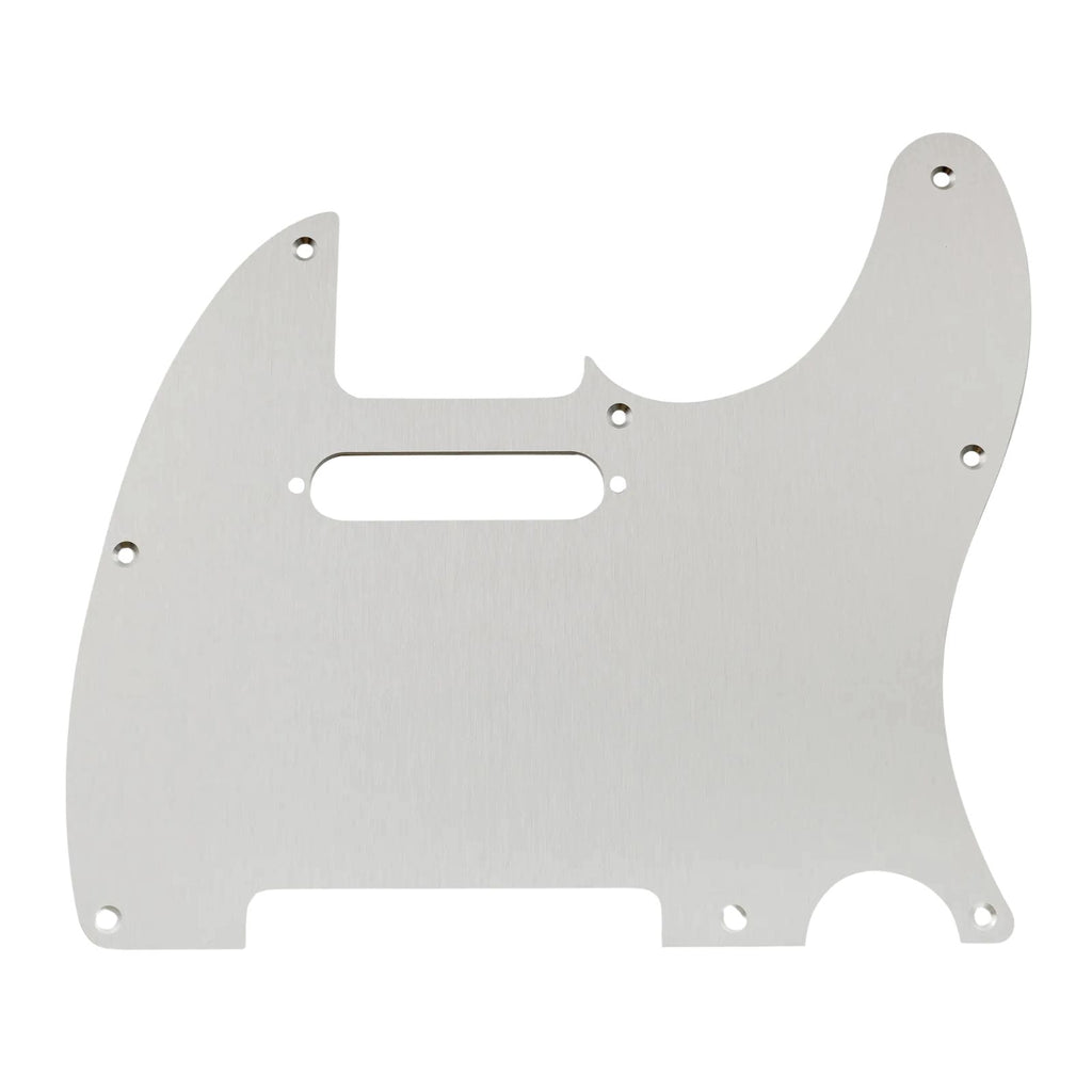 8-Hole Metal Telecaster Pickguard - Brushed Aluminum - Ploutone