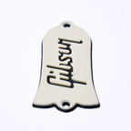 Custom Gibson Les Paul Truss Rod Cover - Gibson Logo (Cream & Black) truss rod covers from Ploutone