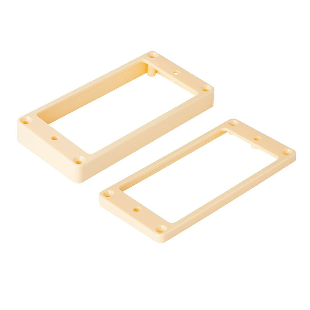 Flat Bottom Humbucker Mounting Pickup Rings Tapered - Cream (Neck & Bridge Set) Guitar Fittings and Parts from Ploutone