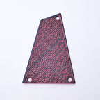 Custom Ibanez Truss Rod Cover (without string retainer) – Black & Red Magma - Ploutone