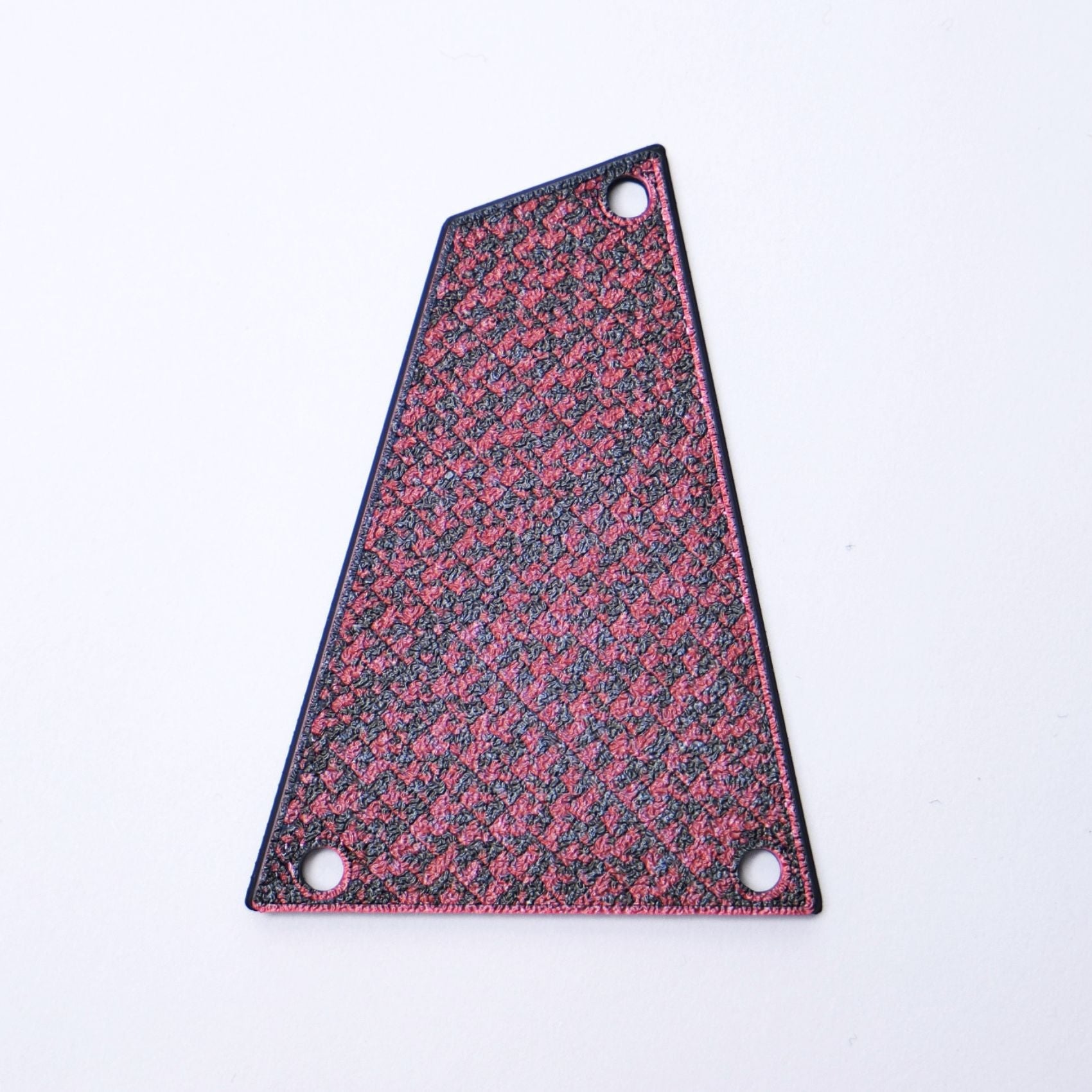 Custom Ibanez Truss Rod Cover (without string retainer) – Black & Red Magma - Ploutone