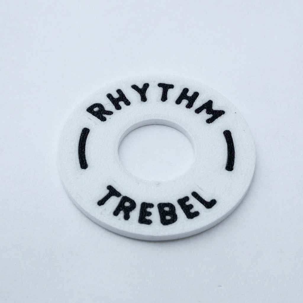 Custom Guitar Toggle Switch Plate - White  from Ploutone