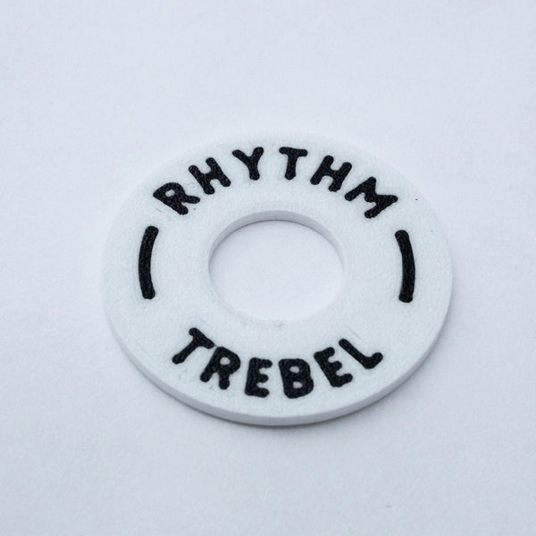 Custom Guitar Toggle Switch Plate - White  from Ploutone