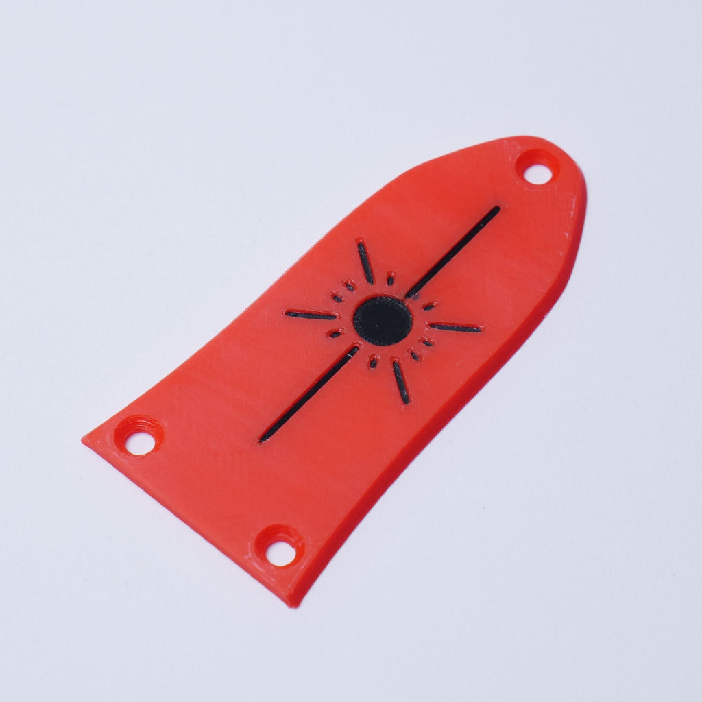 Custom Epiphone SG Truss Rod Cover - Del Sol Red & Black - Ploutone