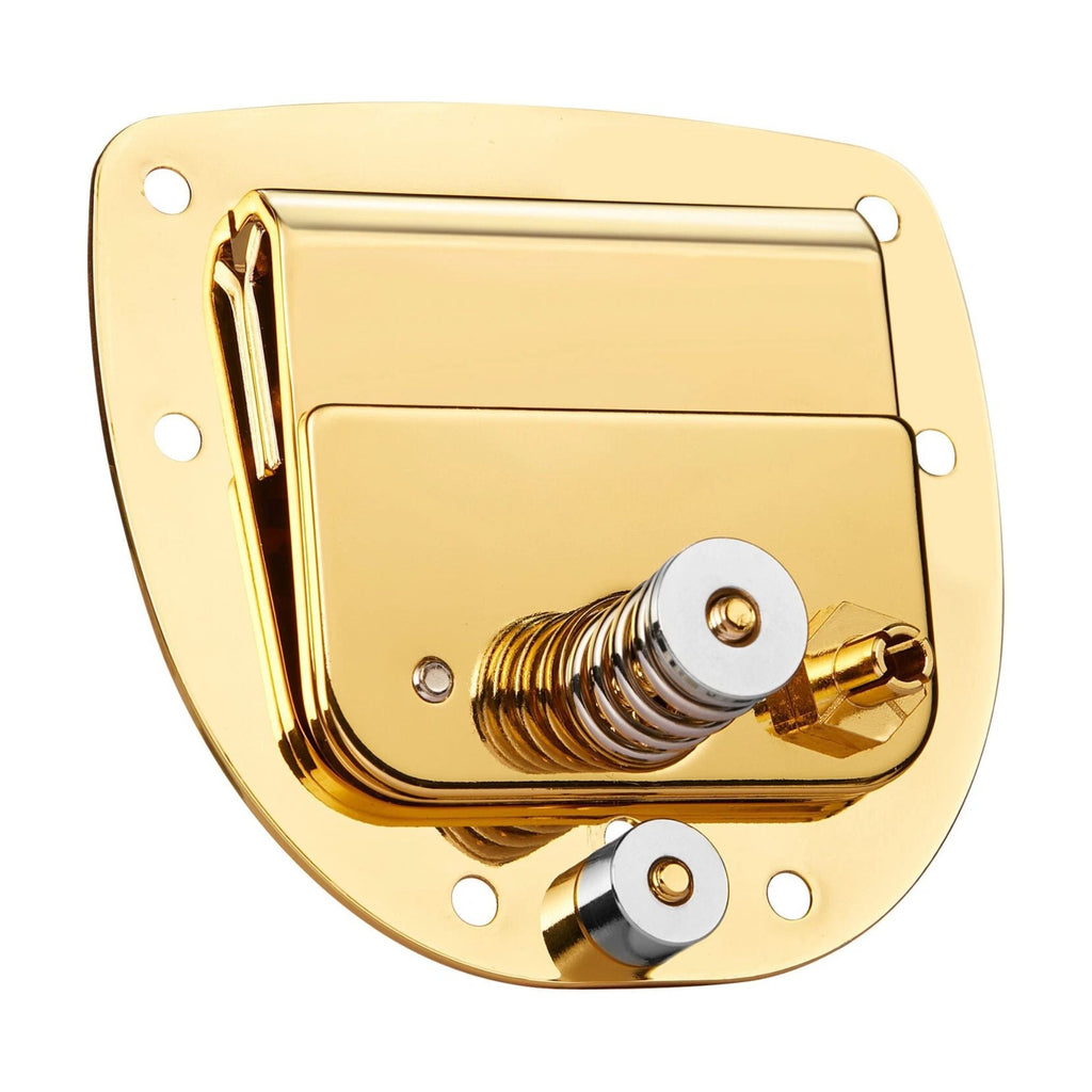 Jaguar / Jazzmaster Style Tremolo Vibrato Assembly with Locking Button - Gold/Chrome - Ploutone