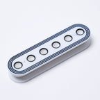 Custom ABS Humbucker Pickup Bobbins, Deco Style, 50mm/52mm Pole Spacing - Slug Side, Screw Side & Sets White - Ploutone