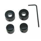 Black Dual Concentric Stacked Knobs (Set of 2) - Ploutone
