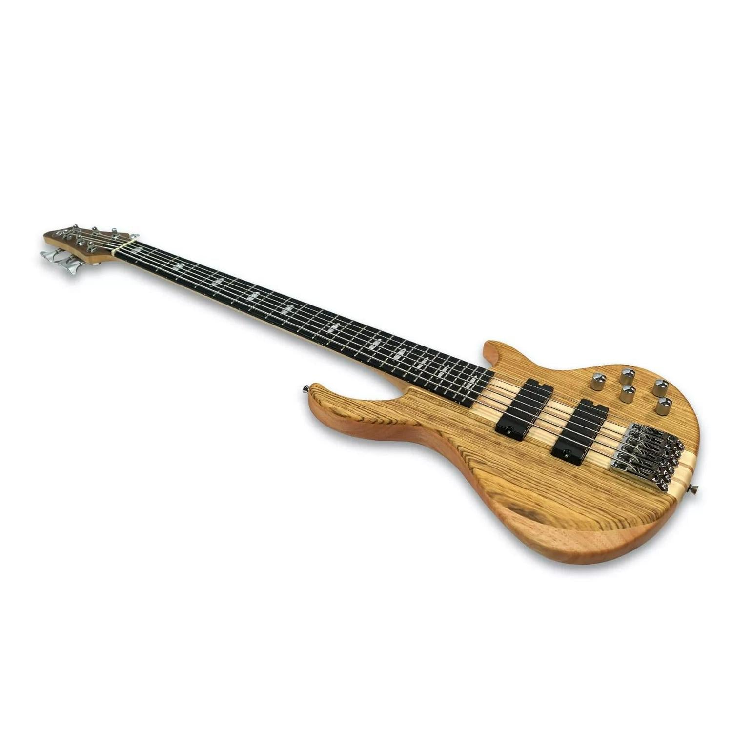 6-String Electric Bass - Wenge & Okoume Body/ Maple Neck (w/ gig bag) - Ploutone
