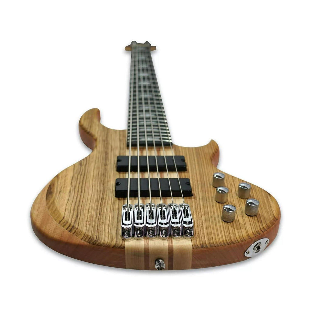6-String Electric Bass - Wenge & Okoume Body/ Maple Neck (w/ gig bag) - Ploutone