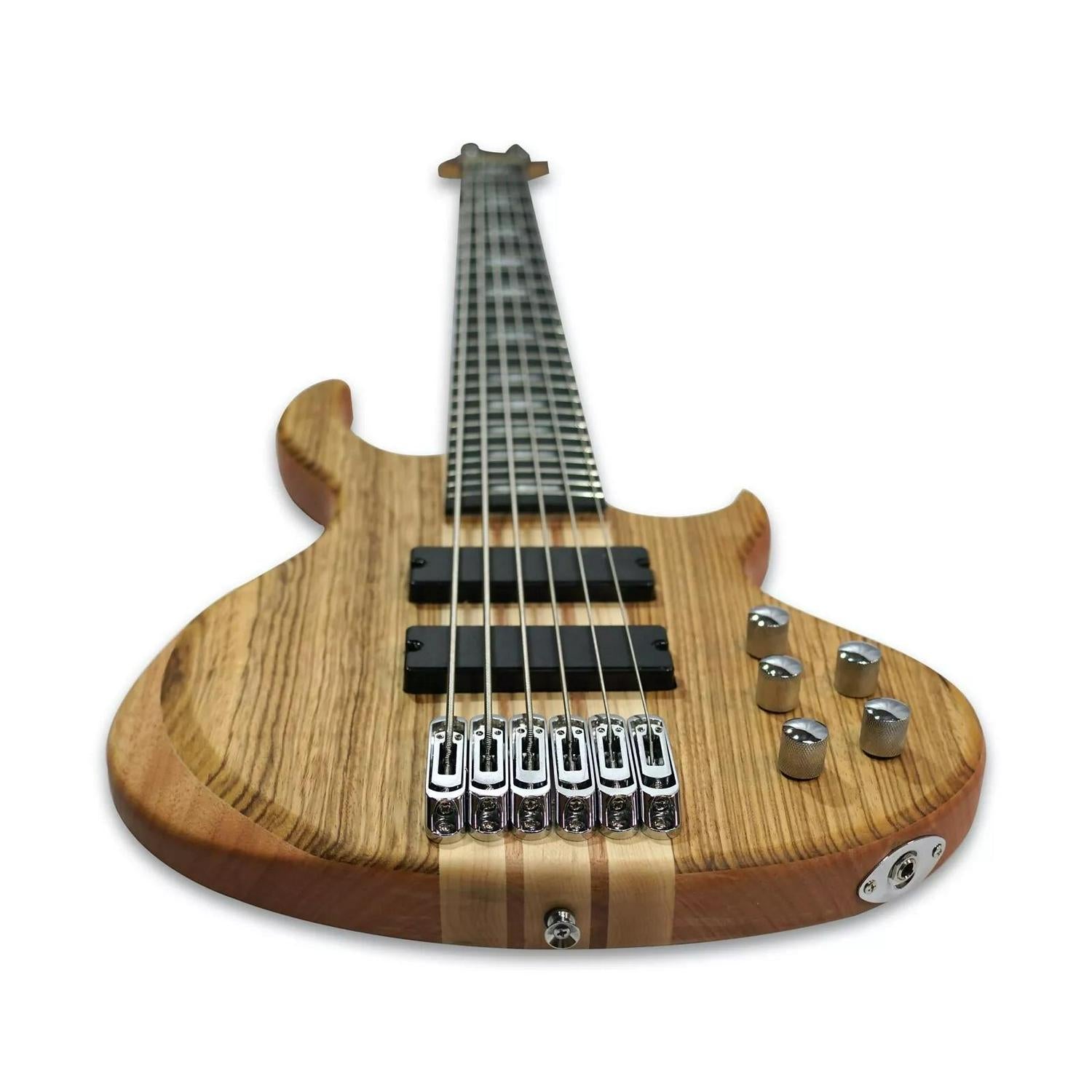 6-String Electric Bass - Wenge & Okoume Body/ Maple Neck (w/ gig bag) - Ploutone