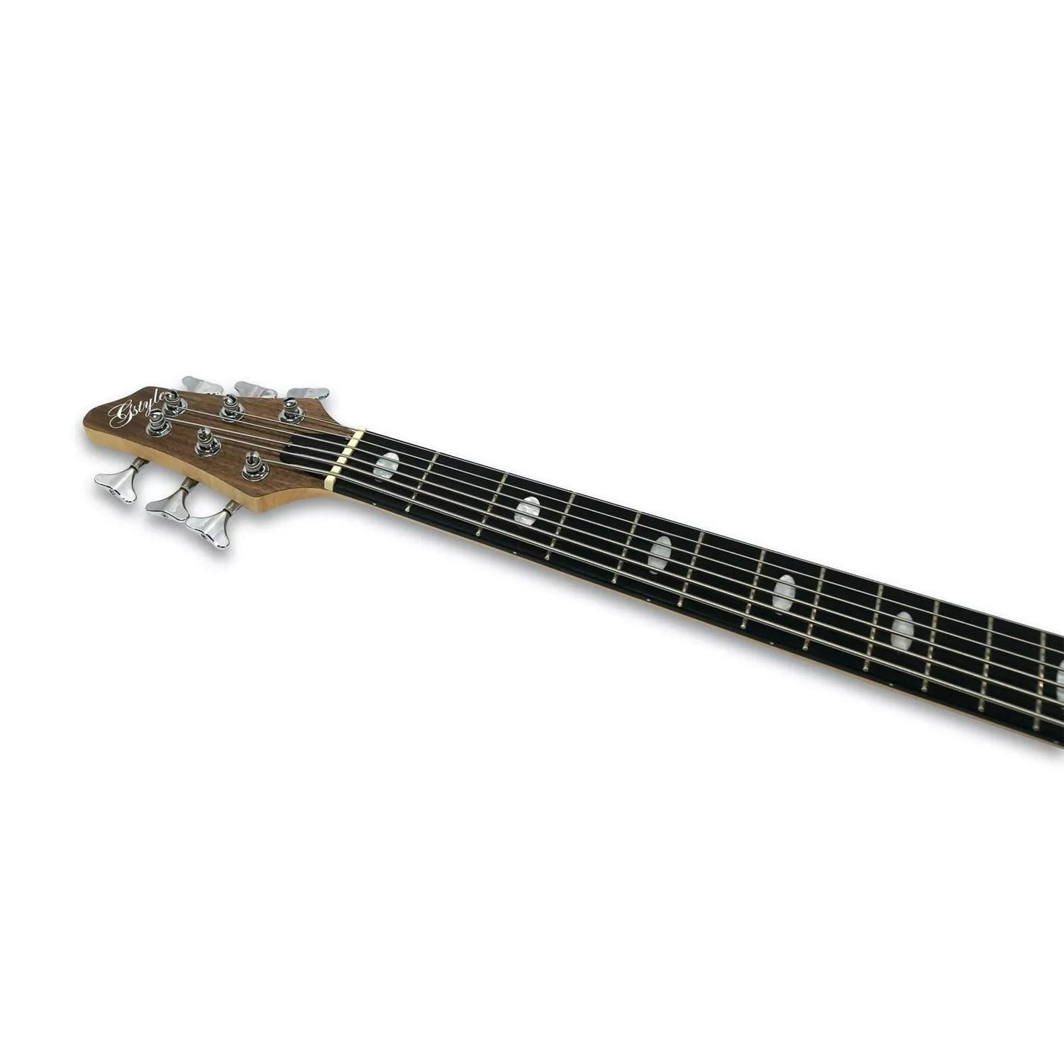 6-String Electric Bass - Wenge & Okoume Body/ Maple Neck (w/ gig bag) - Ploutone