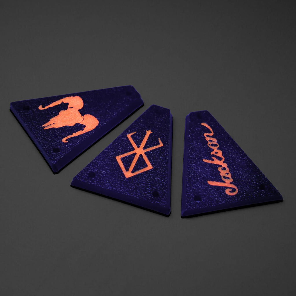 Glow in the Dark Jackson/ Charvel Truss Rod Cover Guitar Fittings & Parts from Ploutone