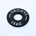Custom Les Paul Poker Chip Guitar Toggle Switch Plate - Black Groove Lead - Ploutone