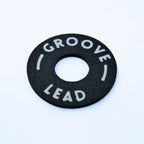 Custom Les Paul Poker Chip Guitar Toggle Switch Plate - Black Groove Lead - Ploutone