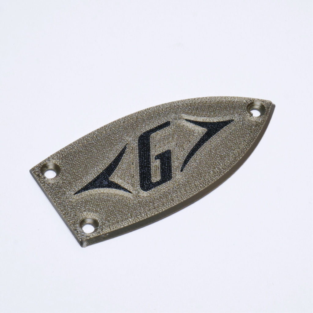 Custom Gretsch "G" Logo Truss Rod Cover - Multiple Colors (Fits Electromatic, Streamliner & Japan Models) Bronze - Ploutone