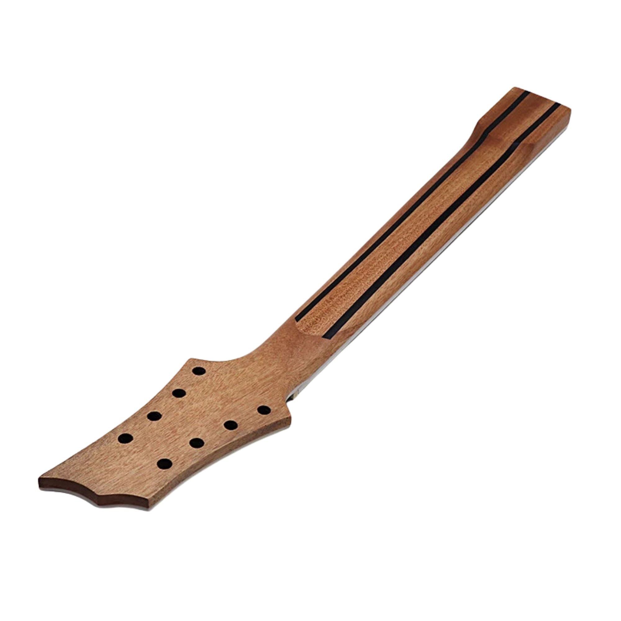 Okoume 8-String Guitar Neck, 24 Fret, Artificial Rosewood Fretboard - Ploutone