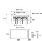 Wilkinson WOV10 2-Point Tremolo for Stratocasters - Locking Saddles - Ploutone