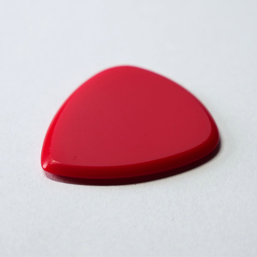 Northern Ghost Plectrums Handmade Acrylic Guitar Pick - 2.5mm Red Standard 351 - Ploutone