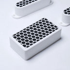 Custom HSS Pickup Cover Set (No Holes) - White & Black - Ploutone