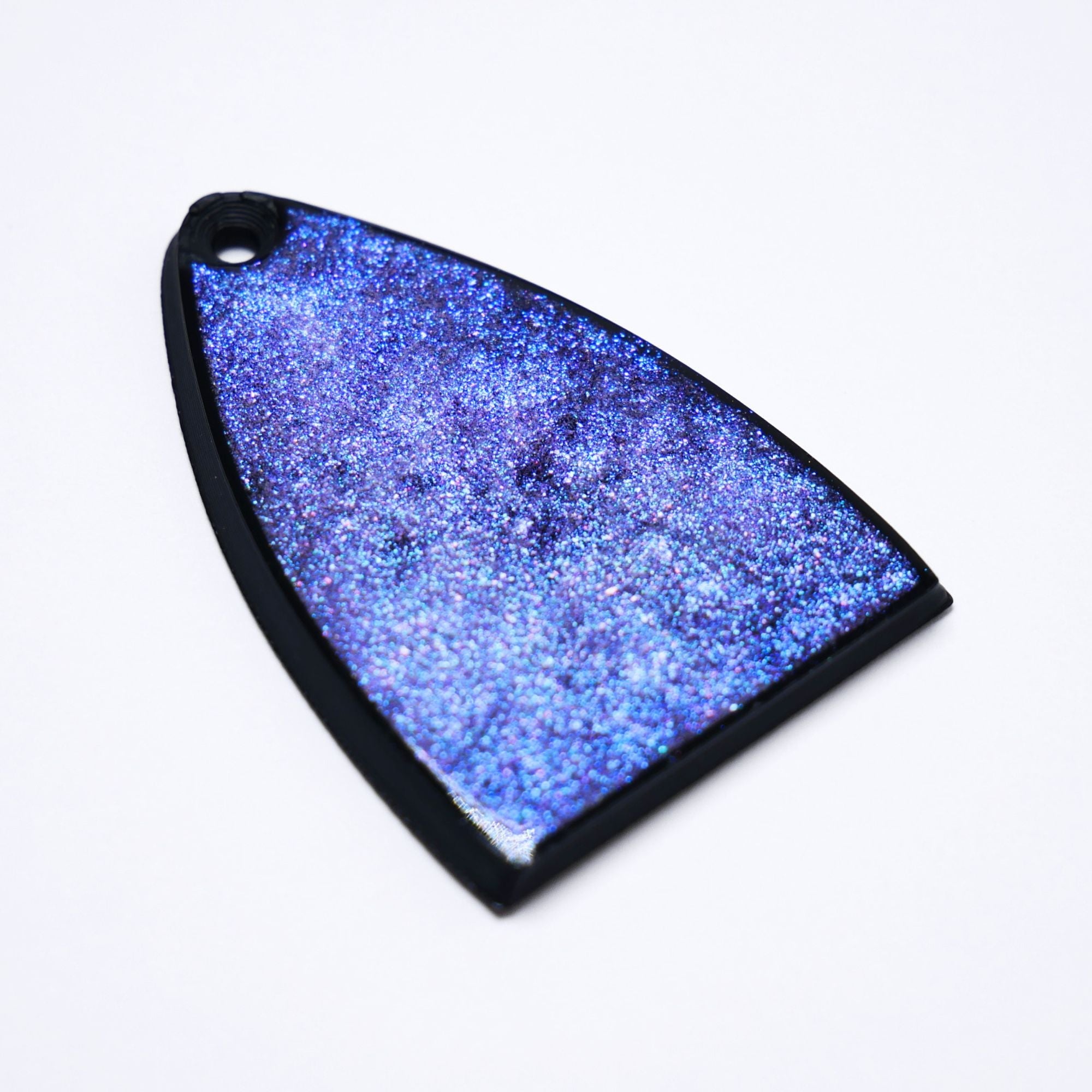 Custom PRS SE Truss Rod Cover – Galaxy Glitter Resin truss rod covers from Ploutone