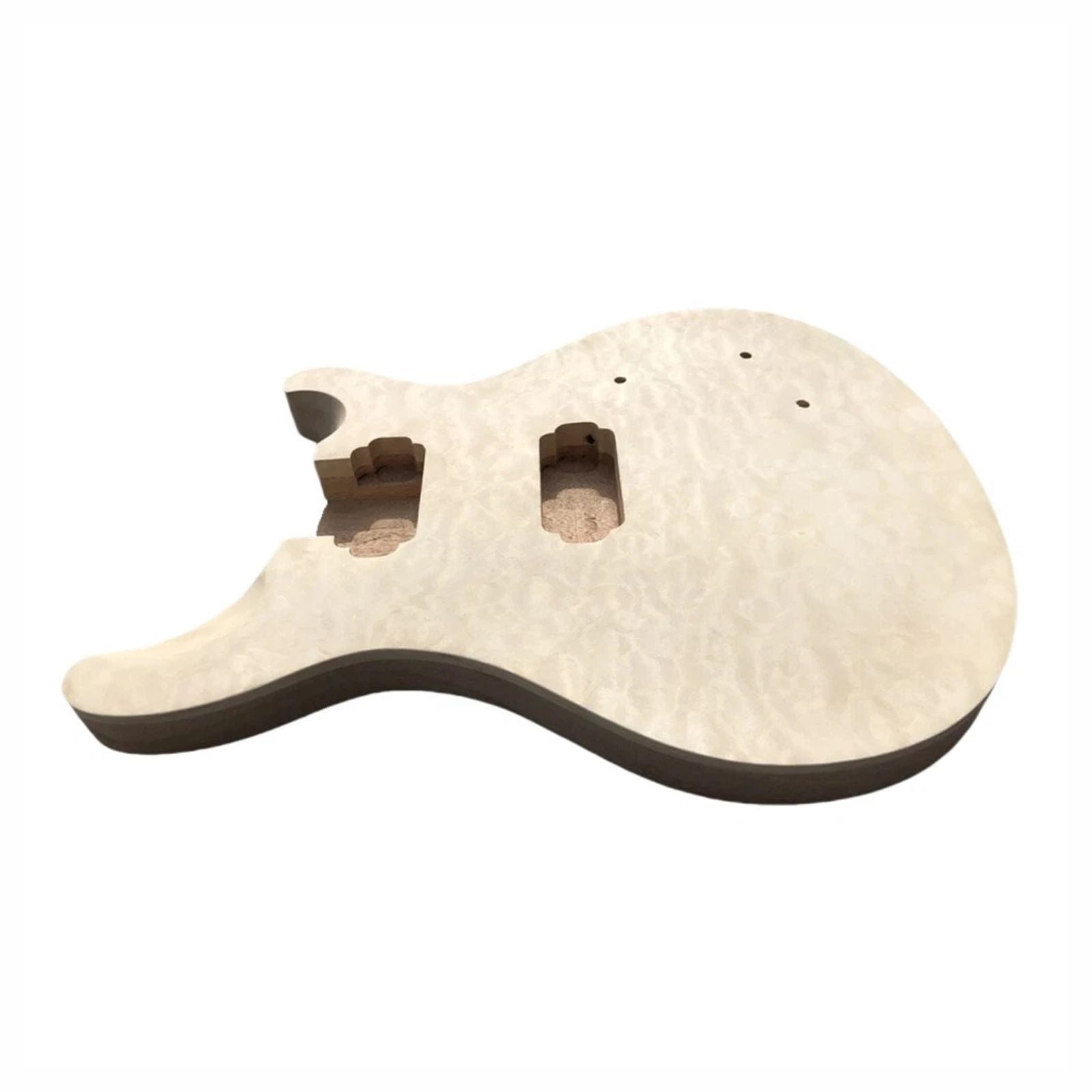 Unfinished PRS-Style Guitar Body - Quilted Maple and Mahogany - Ploutone