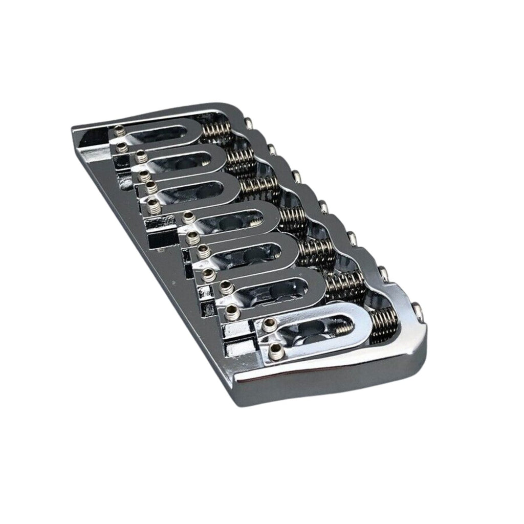 7-String Multi-Scale Guitar Bridge - Chrome - Ploutone