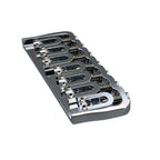 7-String Multi-Scale Guitar Bridge - Chrome - Ploutone