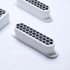 Custom HSS Pickup Cover Set (No Holes) - White & Black - Ploutone