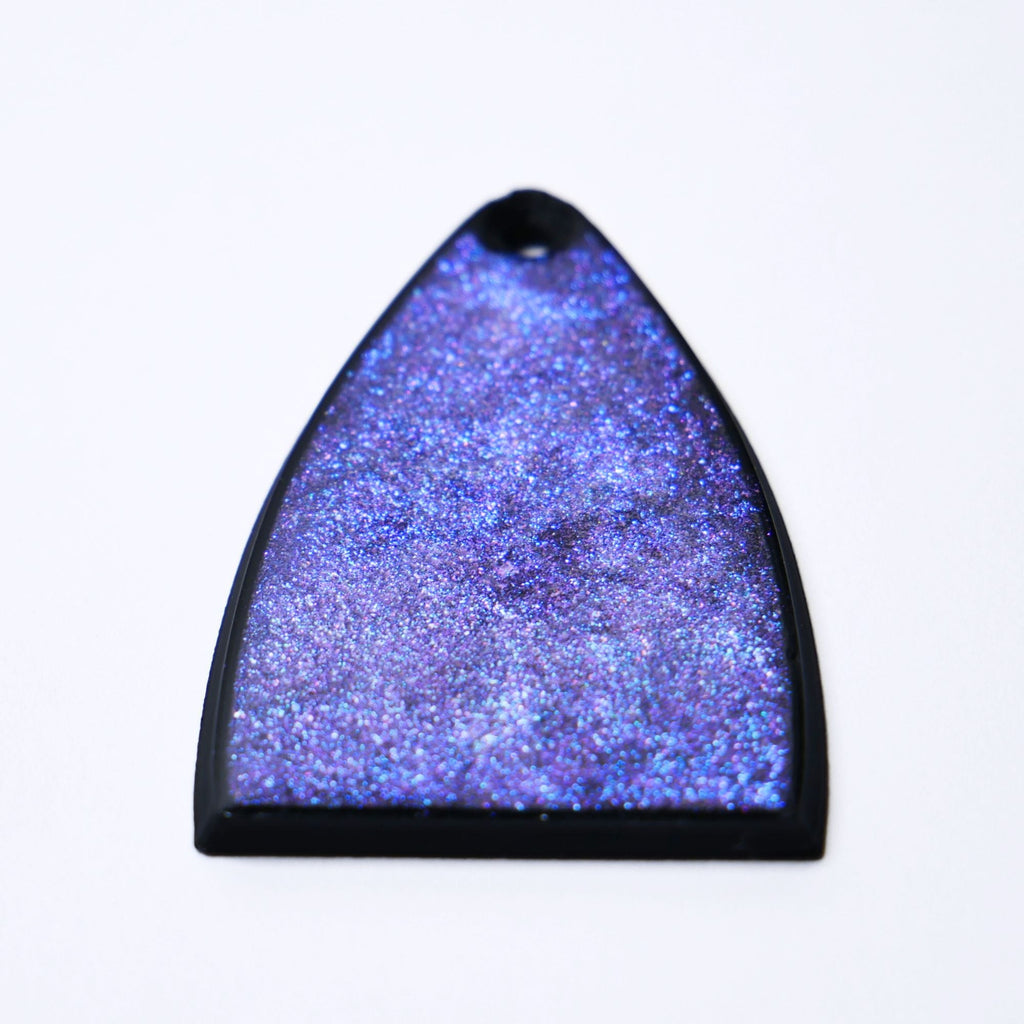 Custom PRS SE Truss Rod Cover – Galaxy Glitter Resin truss rod covers from Ploutone