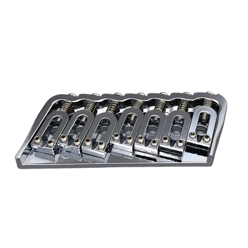 7-String Multi-Scale Guitar Bridge - Chrome - Ploutone