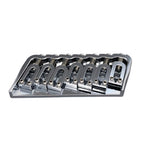 7-String Multi-Scale Guitar Bridge - Chrome - Ploutone