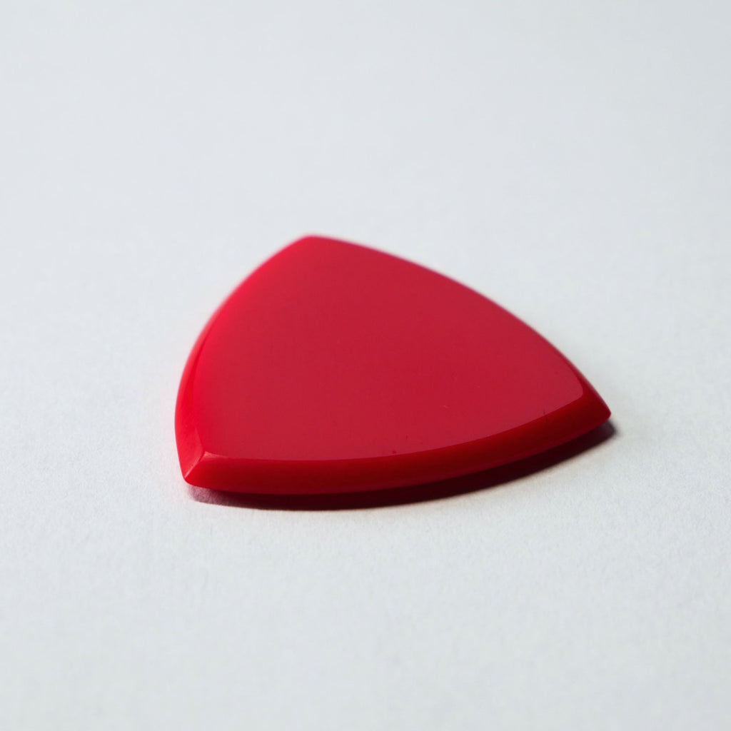 Northern Ghost Plectrums Handmade Acrylic Guitar Pick - 2.5mm Red Triangle Guitar Picks from Ploutone