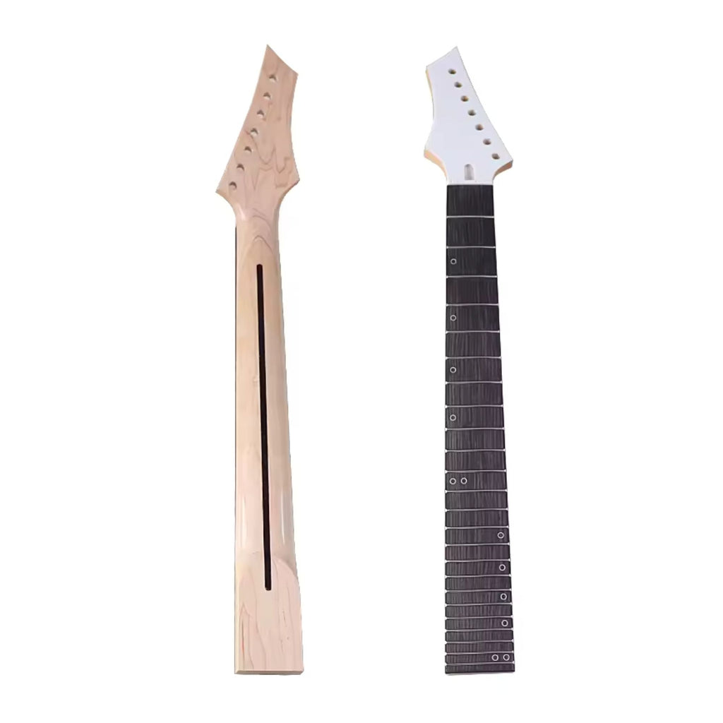 Canadian Maple 7-String Guitar Neck, 24 Fret, In-Line Headstock Guitar Fittings and Parts from Ploutone
