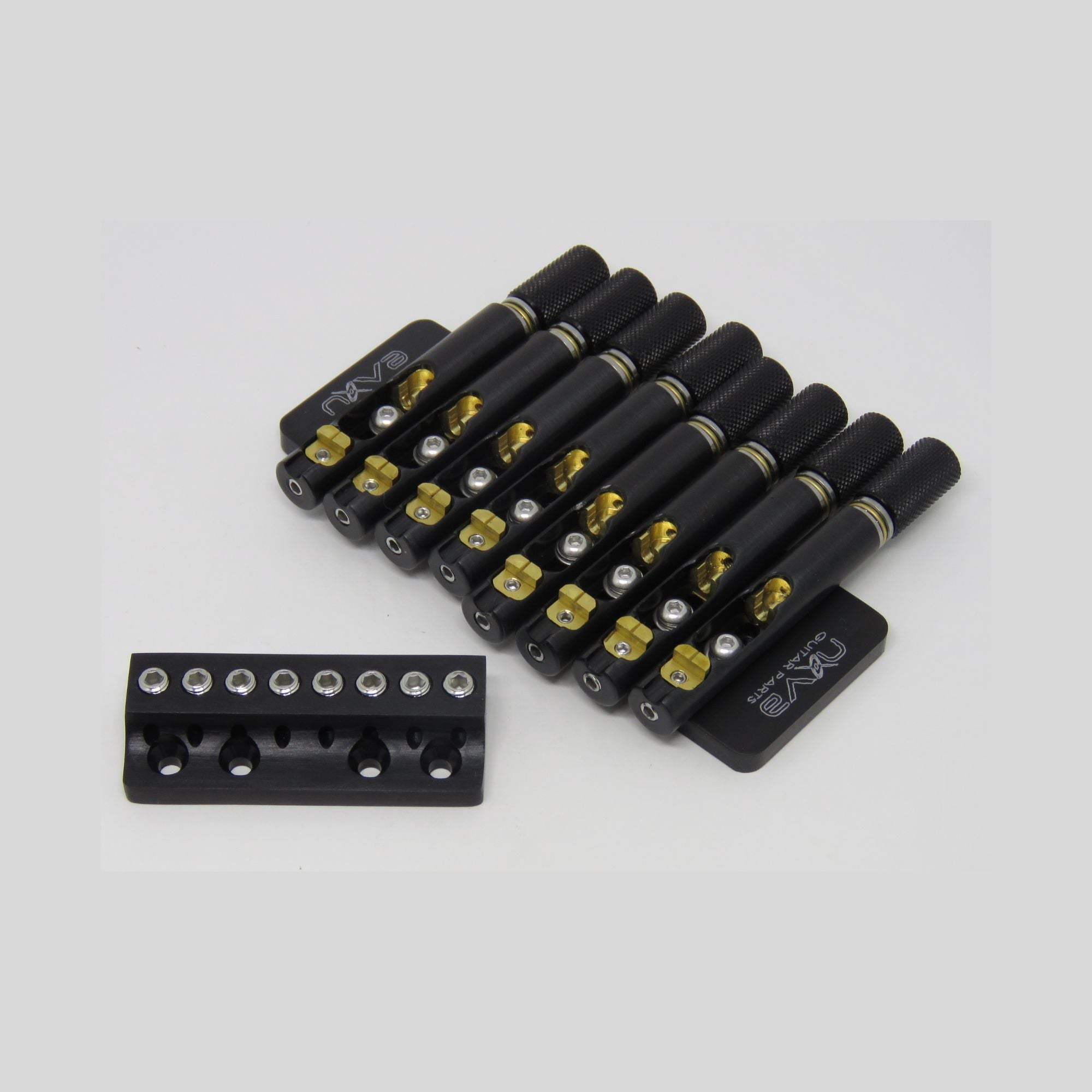 Nova Guitar Parts 8-String Headless Guitar Bridge - Ploutone