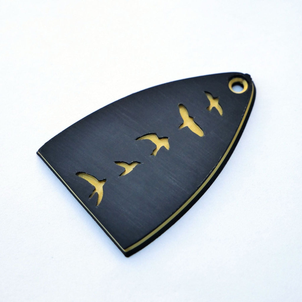 Custom PRS SE Truss Rod Cover – Birds in Flight (Multiple Colors) Guitar Fittings & Parts from Ploutone