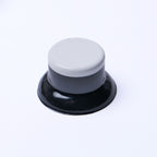 Custom Top Hat Guitar Knobs - Two Tone Black & White - Ploutone