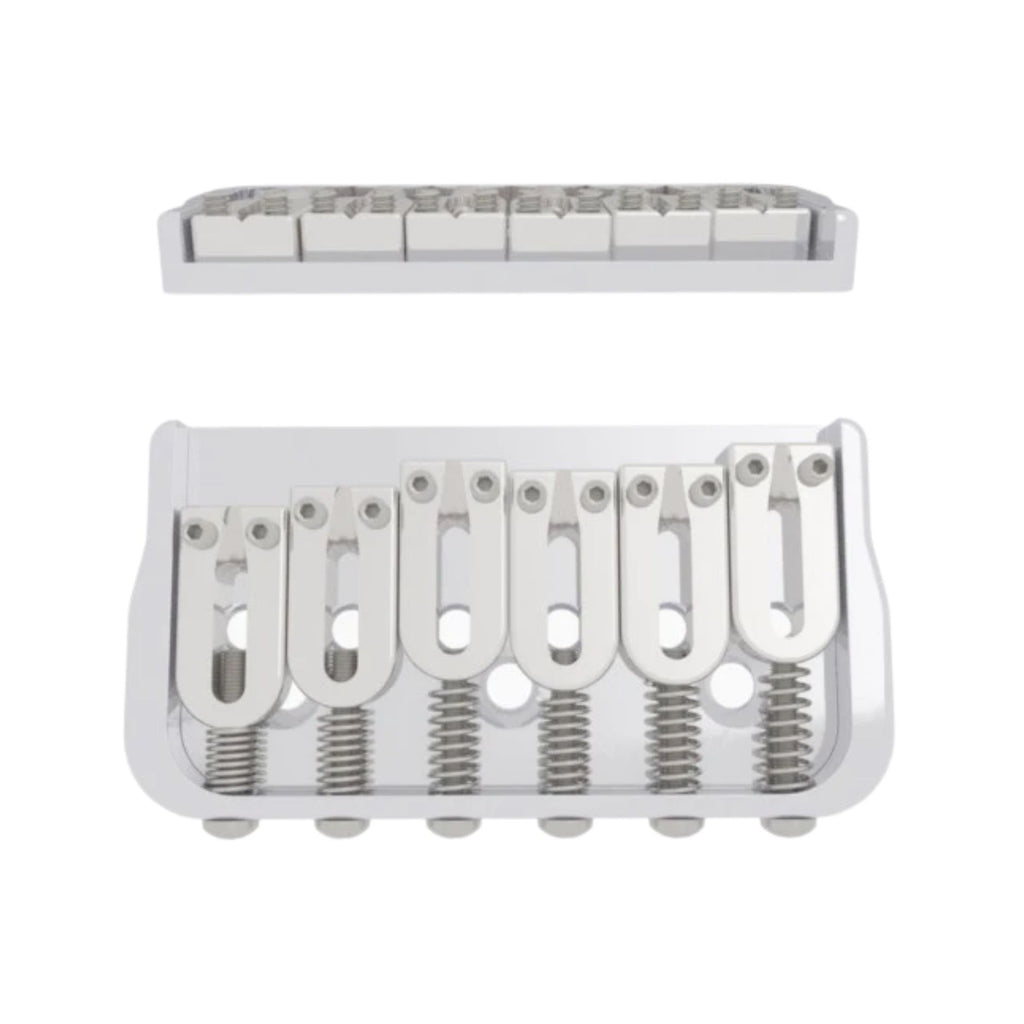 Hipshot 6-String Fixed Guitar Bridge Satin - Ploutone