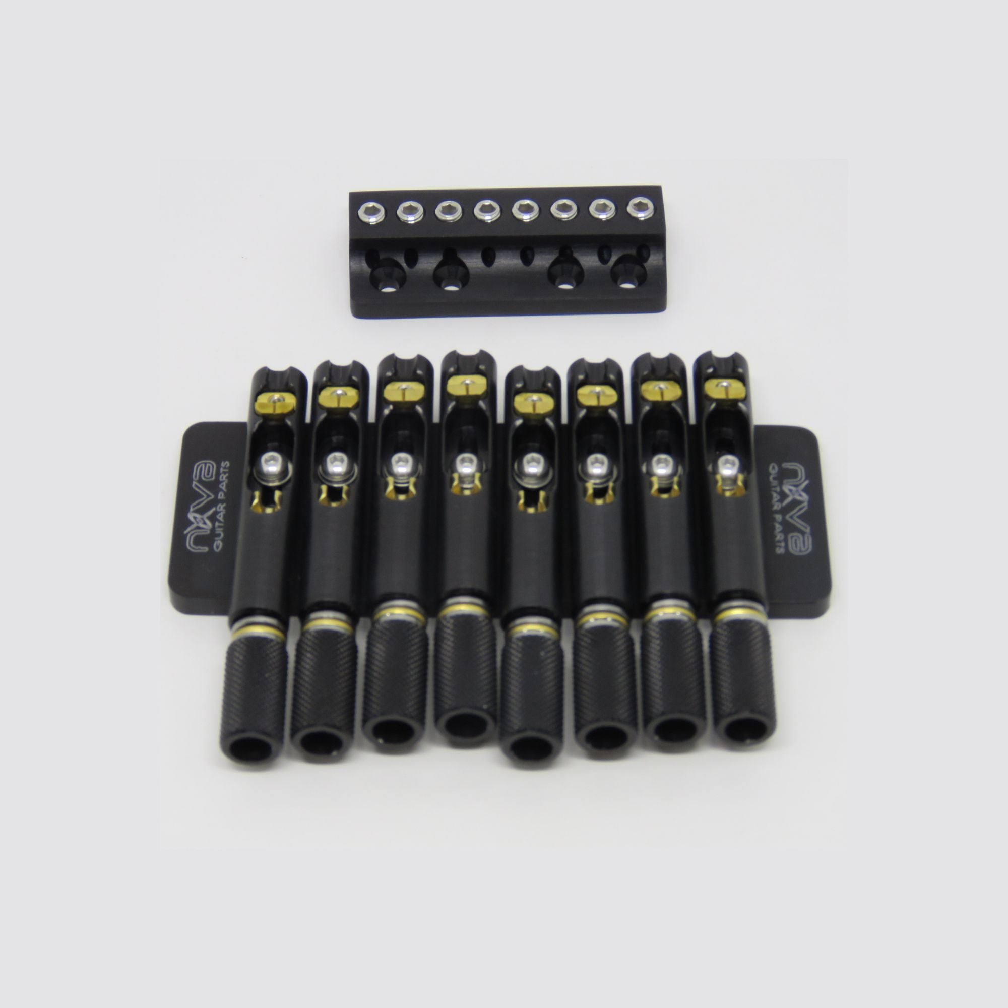 Nova Guitar Parts 8-String Headless Guitar Bridge - Ploutone