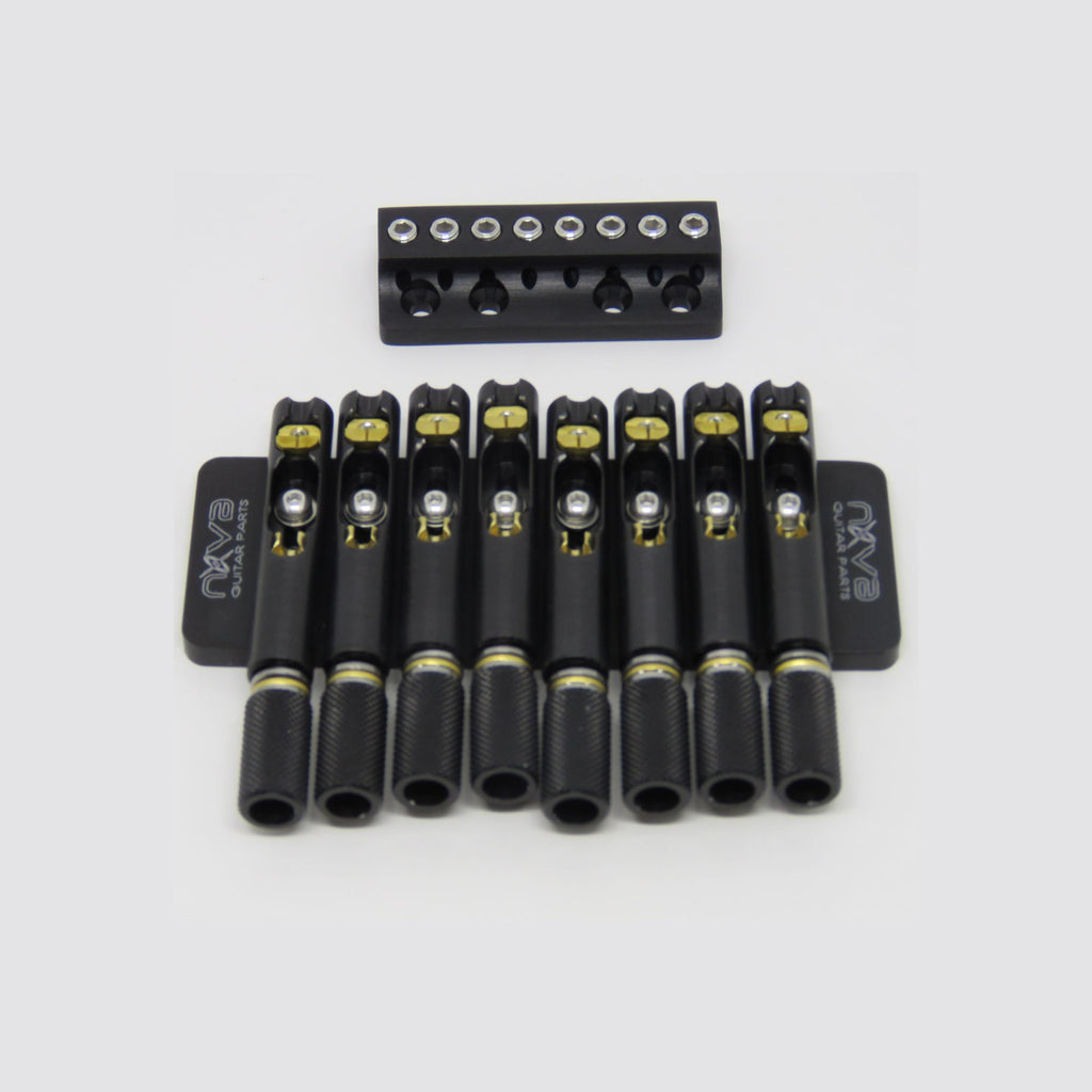 Nova Guitar Parts 8-String Headless Guitar Bridge | Ploutone Nova Guitar Parts 8-String Headless Guitar Bridge | Ploutone
