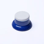 Custom Top Hat Guitar Knobs - Two Tone Blue & White - Ploutone