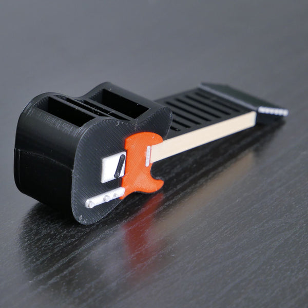 Telecaster Guitar Shaped Guitar Pick Holder - Black and Red Guitar Pick Holder from Ploutone