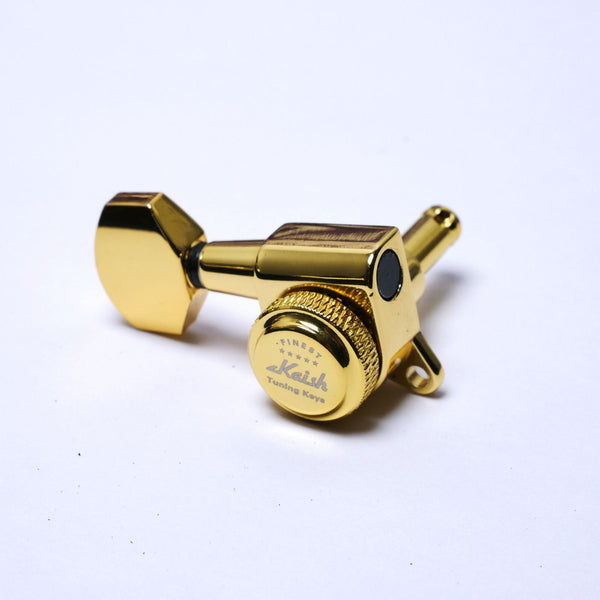Gold Locking Tuners 6L (Left-Handed) - 18:1 Ratio, Fits 10mm (25/64