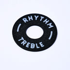 Custom Les Paul Poker Chip Guitar Toggle Switch Plate - Black Rhythm Treble - Ploutone