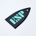 ESP Truss Rod Cover for ESP & LTD - ESP Logo (Black & Turquoise) - Ploutone
