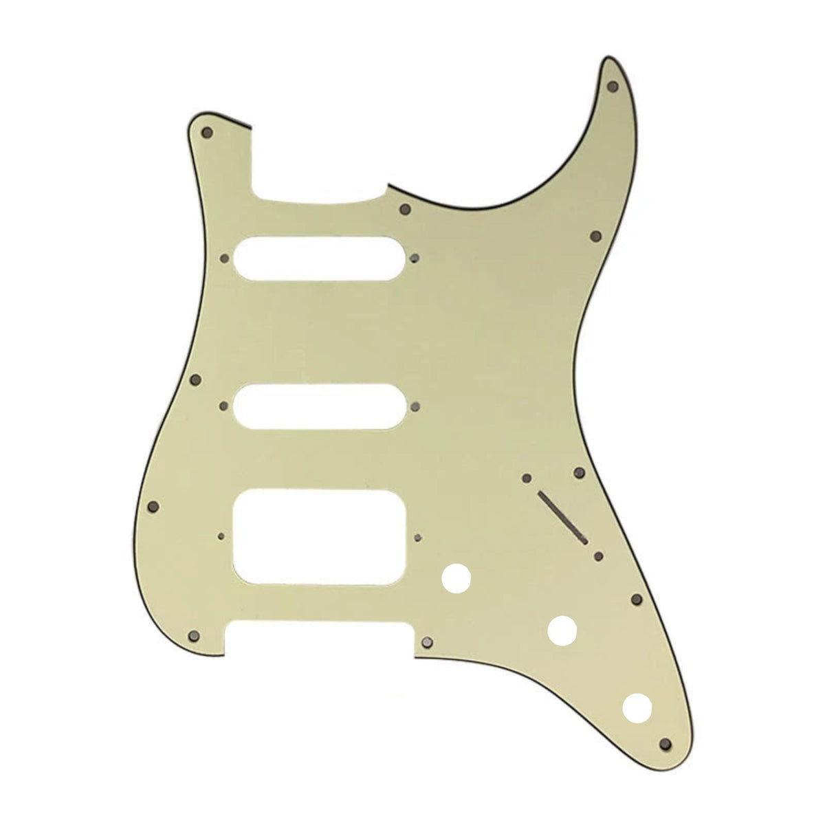 Fender Stratocaster HSS Pickguard (Open Humbucker) - 3-Ply Mint Green Pickguards from Ploutone